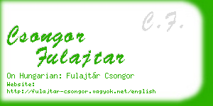 csongor fulajtar business card